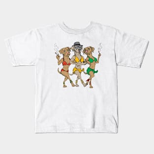 Three cool dogs Kids T-Shirt